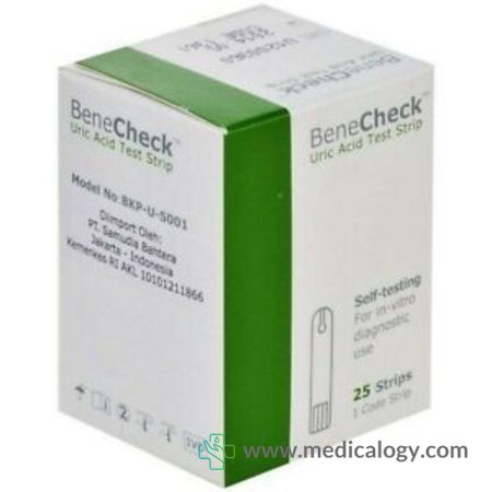 harga Benecheck Plus Uric Acid Stik Alat Cek Asam Urat 25T