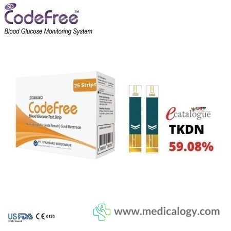 harga Codefree Strip Cek Gula Darah isi 25T