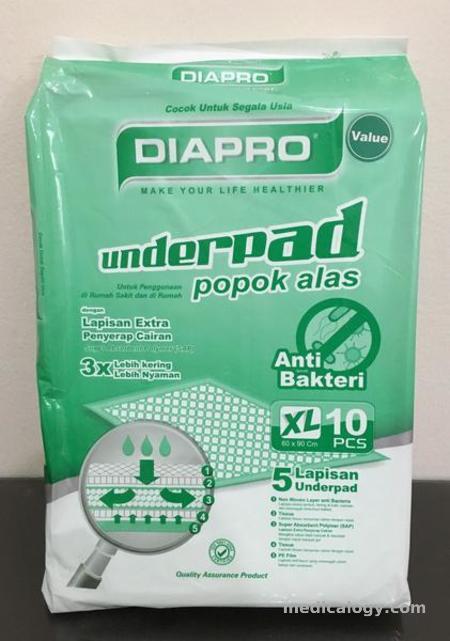 harga Diapro Perlak Size XL Isi 10