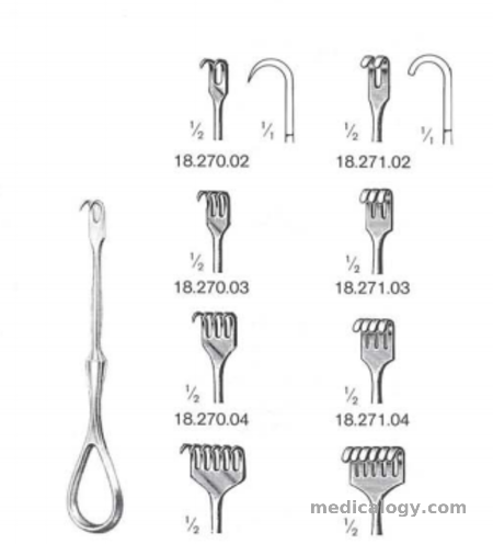 harga Dimeda Orthopedic Set VOLKMANN Retractor 21,5 cm Sharp Fig. 2