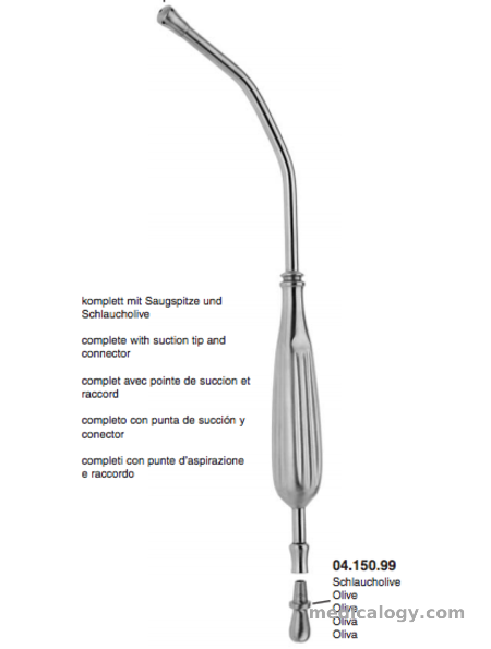 harga Dimeda Tonsillectomy Set Anak YANKAUER Aspiration tube 27 cm/10½" Complete with suction tip and olive