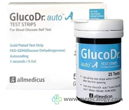 jual Gluco Dr Auto Strip Alat Cek Gula Darah 50T