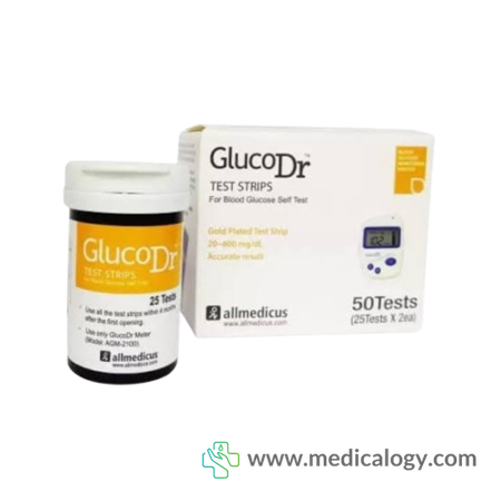 jual Gluco Dr Biosensor Strip Cek Gula Darah 50T