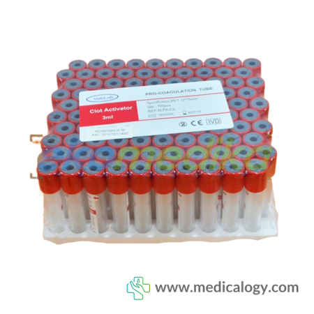 harga HOSLAB BLOOD COLLECTION TUBE Plain Clot Acc 3,0 ml Per Box isi 100