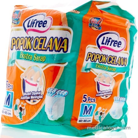 harga Lifree Popok Celana Size M Isi 5