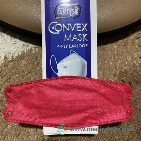 harga Masker Sensi Convex Masker Wajah Merah isi 20