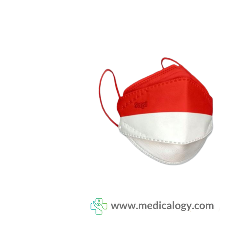 jual Masker Sensi Convex Warna Merah Putih isi 2 Pcs