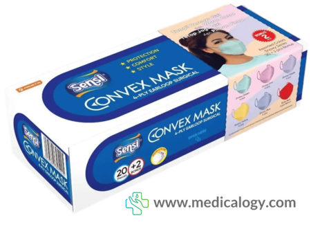 harga Masker Sensi Convex Warna Snowy isi 20 + 2 pcs