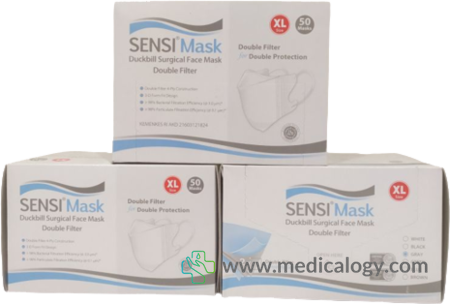 harga Masker Sensi Duckbill XL Double filter isi 50