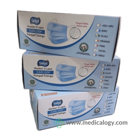 jual Masker Sensi Earloop Per Box isi 40 Lembar