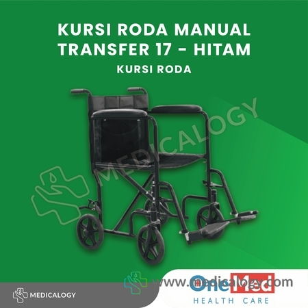 harga Onemed Kursi Roda Manual Transfer 17 - Hitam 