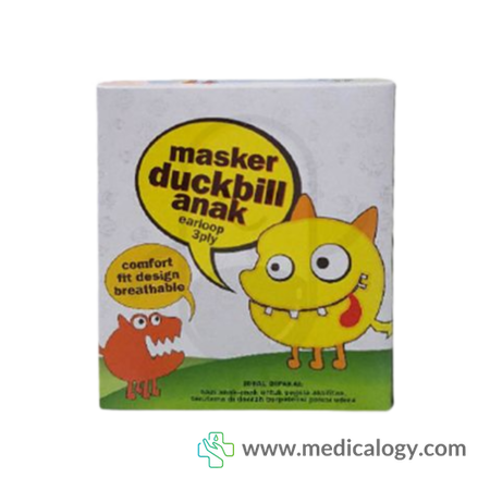 jual Onemed Masker Duckbill Anak Cartoon Isi 25