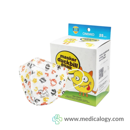 harga Onemed Masker Duckbill Anak Cartoon Isi 25