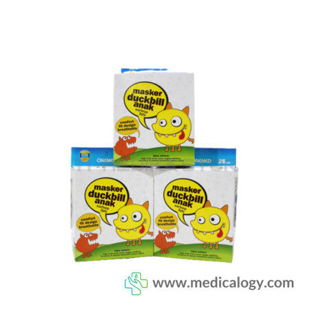 jual Onemed Masker Duckbill Anak Strawberry Isi 25