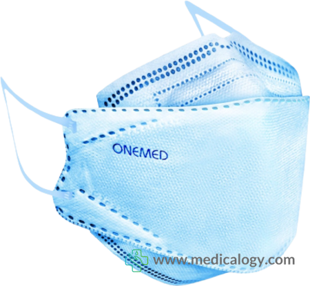 harga Onemed Masker Medis UFO Ecer warna Biru