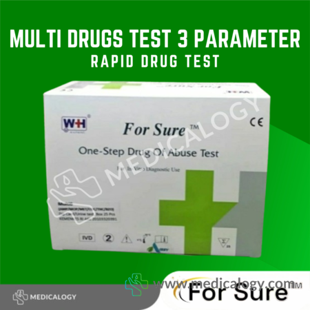 harga Rapid Drugs Test Merk For Sure Multi Drug Test 3 Parameter isi 25 Test