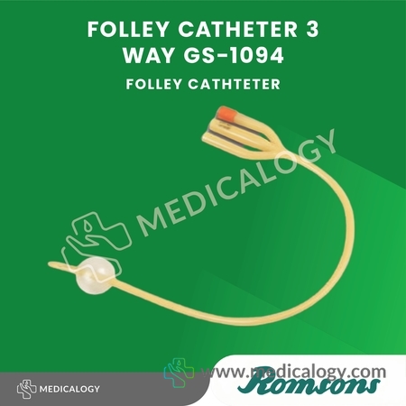 harga Romsons Foley Catheter 3 Way GS-1094 Selang Kencing Urin Kateter Size 24 per pcs