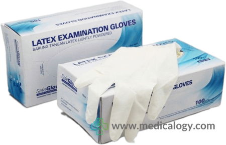 harga SafeGlove Sarung Tangan Latex isi 50 Pasang Size L