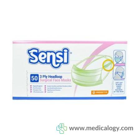 harga Sensi Headloop Surgical Mask isi 50/box