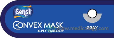 beli Sensi Masker Sensi Convex Masker Wajah Abu-Abu isi 20 Masker Sensi Convex