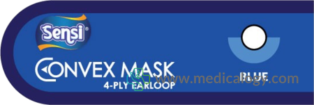 jual Sensi Masker Sensi Convex Masker Wajah Biru isi 20 Masker Sensi Convex