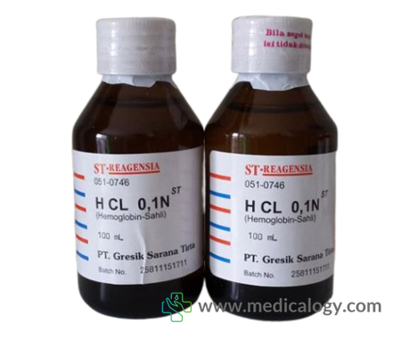 harga ST REAGENT Larutan HCL 0,1N 1x100ml