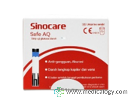 harga Strip Cek Gula Darah Sinocare Safe AQ UG Isi 50 Pcs Strip