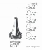 jual Dimeda  ENT Treatment Set HARTMANN Ear Specula Set  for Adults Inside non-reflective Outside Mirror Finish Chromium Plated Fig.1 - Fig.4