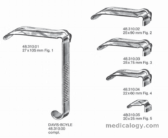 jual Dimeda Tonsillectomy Set Anak DAVIS BOYLE Mouth gag Complete Consisting of Frame and Tongue Depressors Fig. 1 - Fig. 5