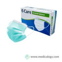 jual E-CARE MASKER BEDAH EARLOOP per box isi 50