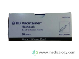 jual HOSLAB BLOOD Collection Needle Flasback Needle 22G 1" Vacutainer Needle