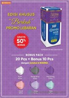 jual Masker Convex Sensi 4 Ply Edisi Lebaran Series Berkah isi 20+10 pcs