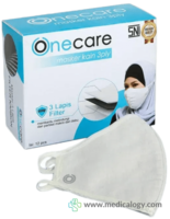 jual Masker Kain 3 Ply Headloop Hijab Standar SNI Ecer Warna Putih