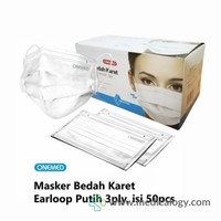 jual Masker Medis Earloop Onemed Putih isi 50 Pcs