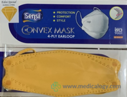 jual Masker Sensi Convex Warna Kuning Citrat isi 20 per Box