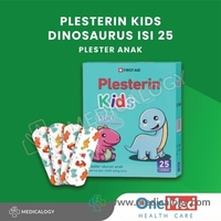 jual Plester Anak Plesterin Kids Dinosaurus OneMed Box Isi 25 Pcs