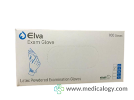 jual Sarung Tangan Latex ELVA POWDER FREE size S per Box isi 100