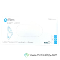 jual Sarung Tangan Latex ELVA POWDERED size M per Box isi 100