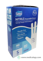 jual Sarung Tangan Nitrile Sensi Gloves Size S isi 40 pcs