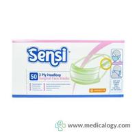 jual Sensi Headloop Surgical Mask isi 50/box