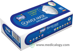 jual Sensi Masker Sensi Convex Masker Wajah Cokelat isi 20 Masker Sensi Convex