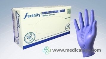 jual SERENITY Nitrile Examination Gloves M